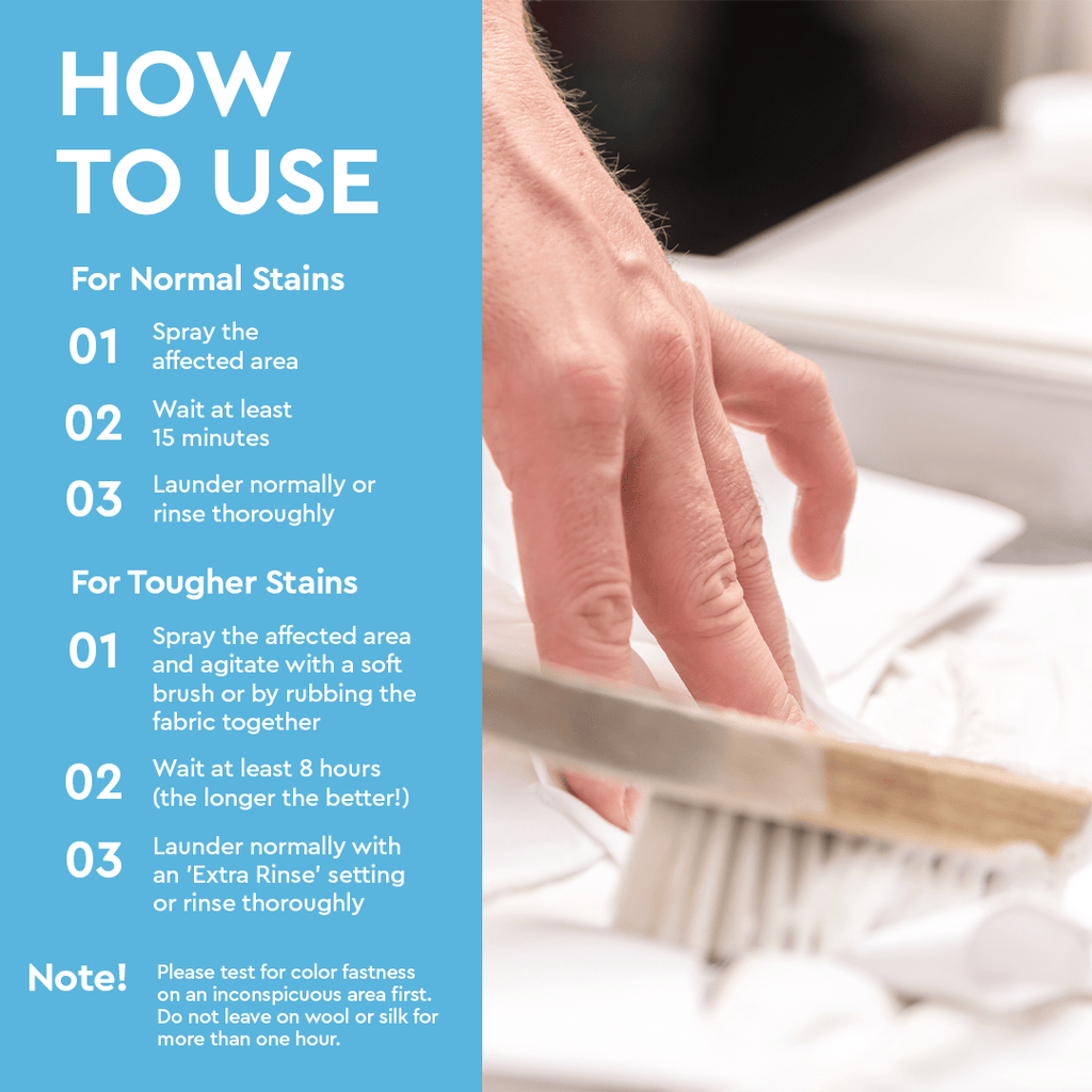 Natural Baby Laundry Stain Remover, Enzyme Odor Eliminator, Free & Clear, 16 Oz